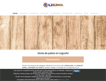 Tablet Screenshot of paletsblanco.com
